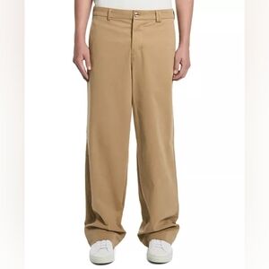 VAYDER Men's Wide Leg Chino Made In USA Khaki Pants 34x32 $395 MSRP NWT